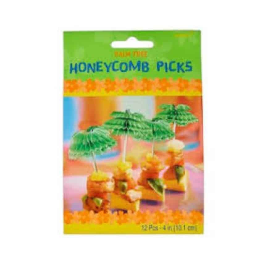 Palm Tree Honeycomb Picks