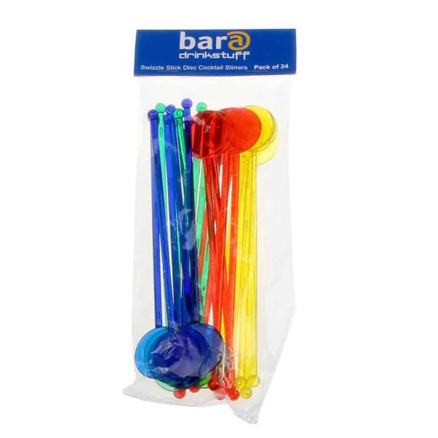 Swizzle Stick Disc Cocktail Stirrers