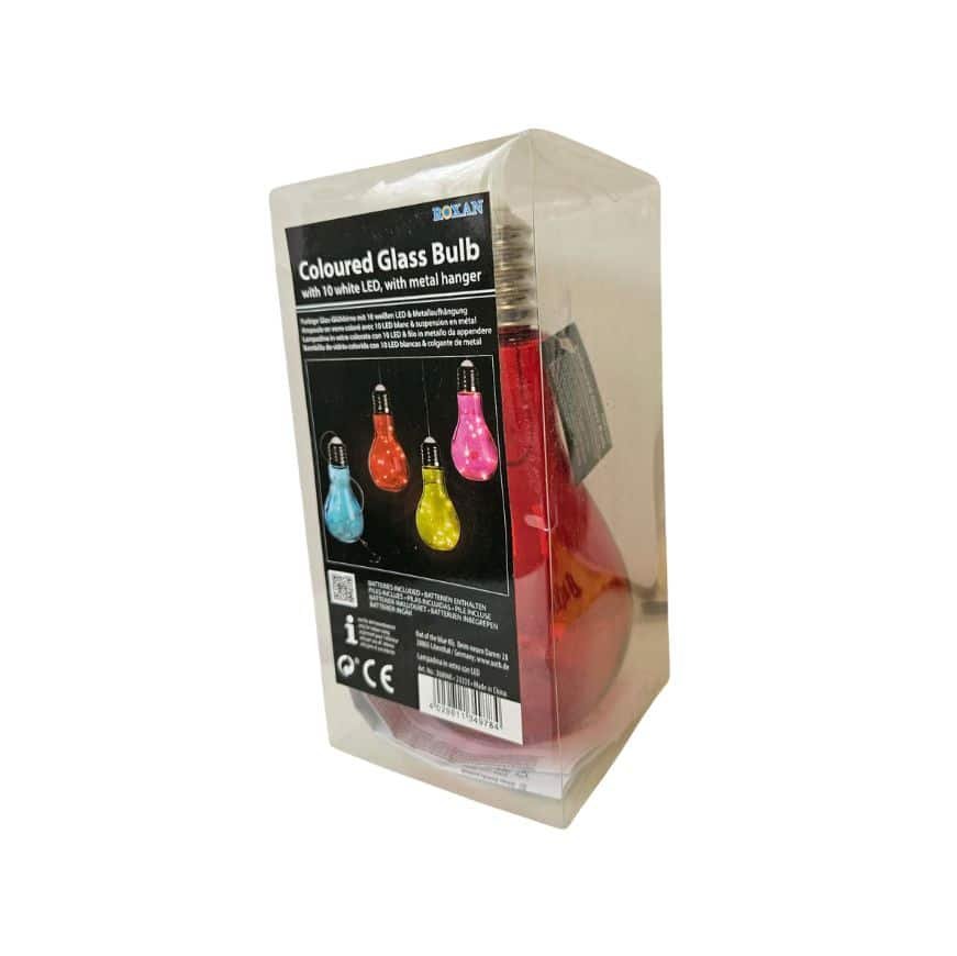 Coloured Glass Bulb Red