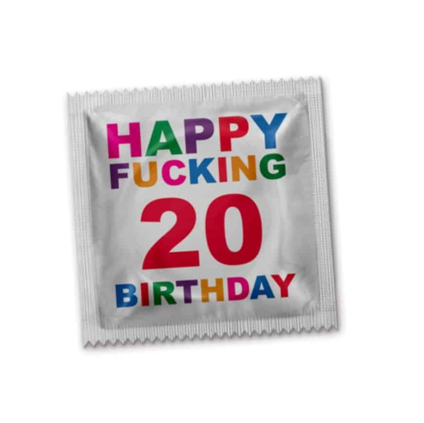 Condom "Happy Fucking 20 Bithday"