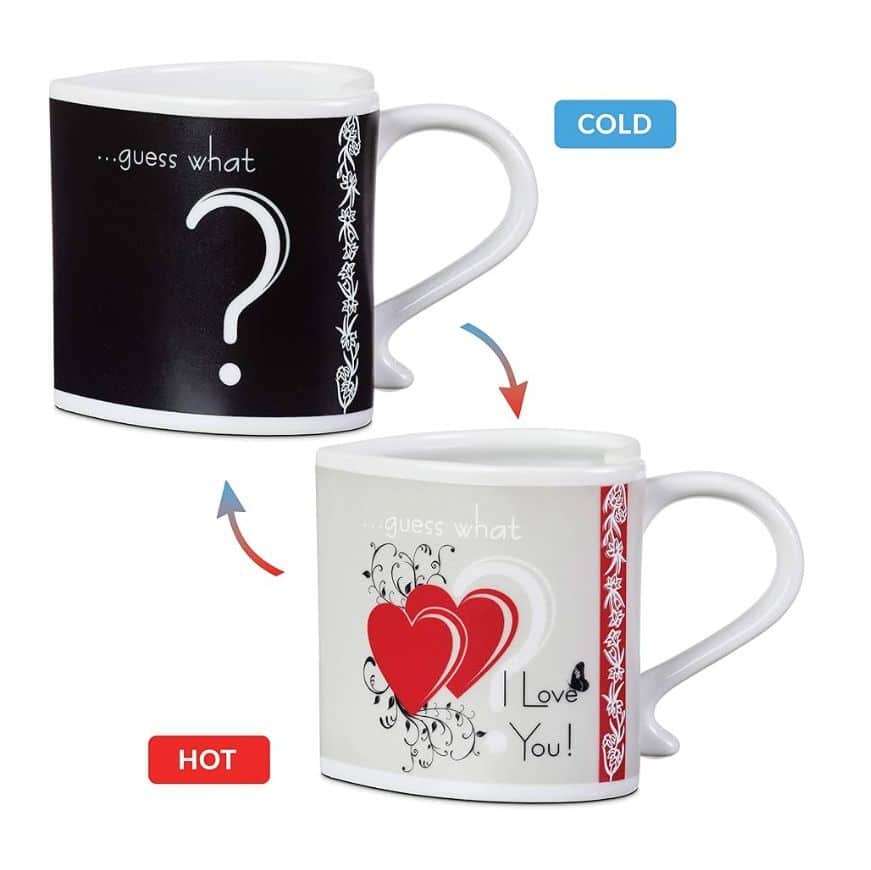 Guess What? Heart Mug